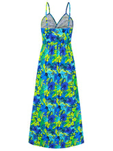 Load image into Gallery viewer, Twisted Printed V-Neck Cami Dress