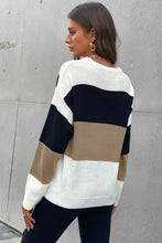 Load image into Gallery viewer, Perfee Longing For Fall Color Block Sweater