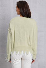 Load image into Gallery viewer, Lip Fringe Round Neck Sweater