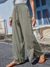 Load image into Gallery viewer, Full Size Tassel Wide Leg Pants