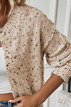 Load image into Gallery viewer, Confetti Button Up Long Sleeve Cardigan