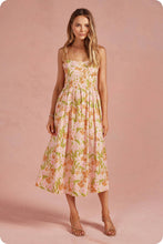 Load image into Gallery viewer, Bloom Meadow Sleeveless Pleat Midi Dress
