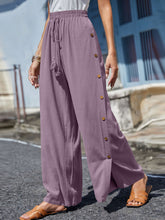 Load image into Gallery viewer, Full Size Tassel Wide Leg Pants