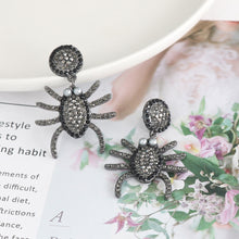 Load image into Gallery viewer, Spider Rhinestone Alloy Earrings