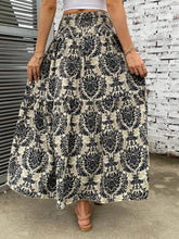 Load image into Gallery viewer, Printed Elastic Waist Maxi Skirt