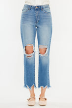 Load image into Gallery viewer, Kancan Distressed Frayed Hem Cropped Jeans