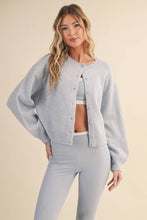 Load image into Gallery viewer, Knit Button Up Cardigan Sweater