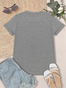 Round Neck Short Sleeve T-Shirt