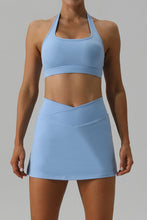 Load image into Gallery viewer, Halter Neck Tank and Slit Skirt Active Set