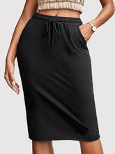 Load image into Gallery viewer, Drawstring Skirt with Pockets