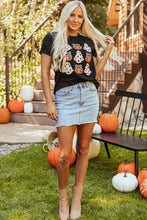 Load image into Gallery viewer, Halloween Graphic Round Neck Short Sleeve T-Shirt