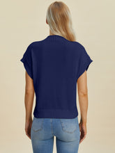 Load image into Gallery viewer, Double Take Full Size Mock Neck Short Sleeve Sweater