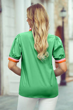 Load image into Gallery viewer, V-Neck Collision Top: Sky Blue / L