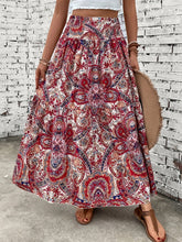 Load image into Gallery viewer, Printed Elastic Waist Maxi Skirt