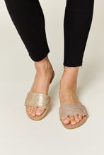 Load image into Gallery viewer, WILD DIVA Rhinestone Open Toe Flat Sandals