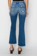 Load image into Gallery viewer, RISEN Full Size Frayed Step Hem Ankle Straight Jeans