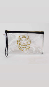 Tiger Clear Organizer Double zip pouch