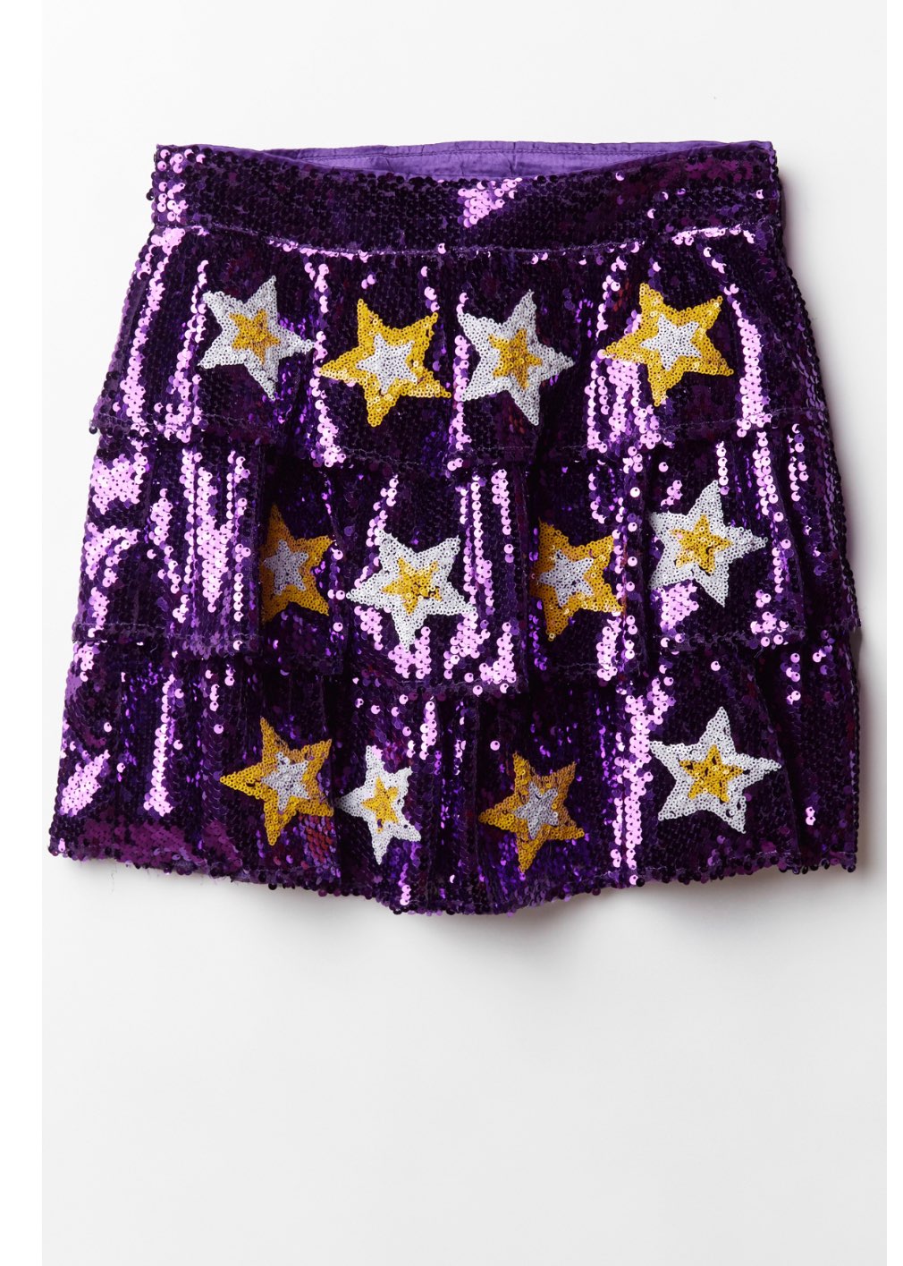 Star Patch Sequin Mini Skirt Game Day