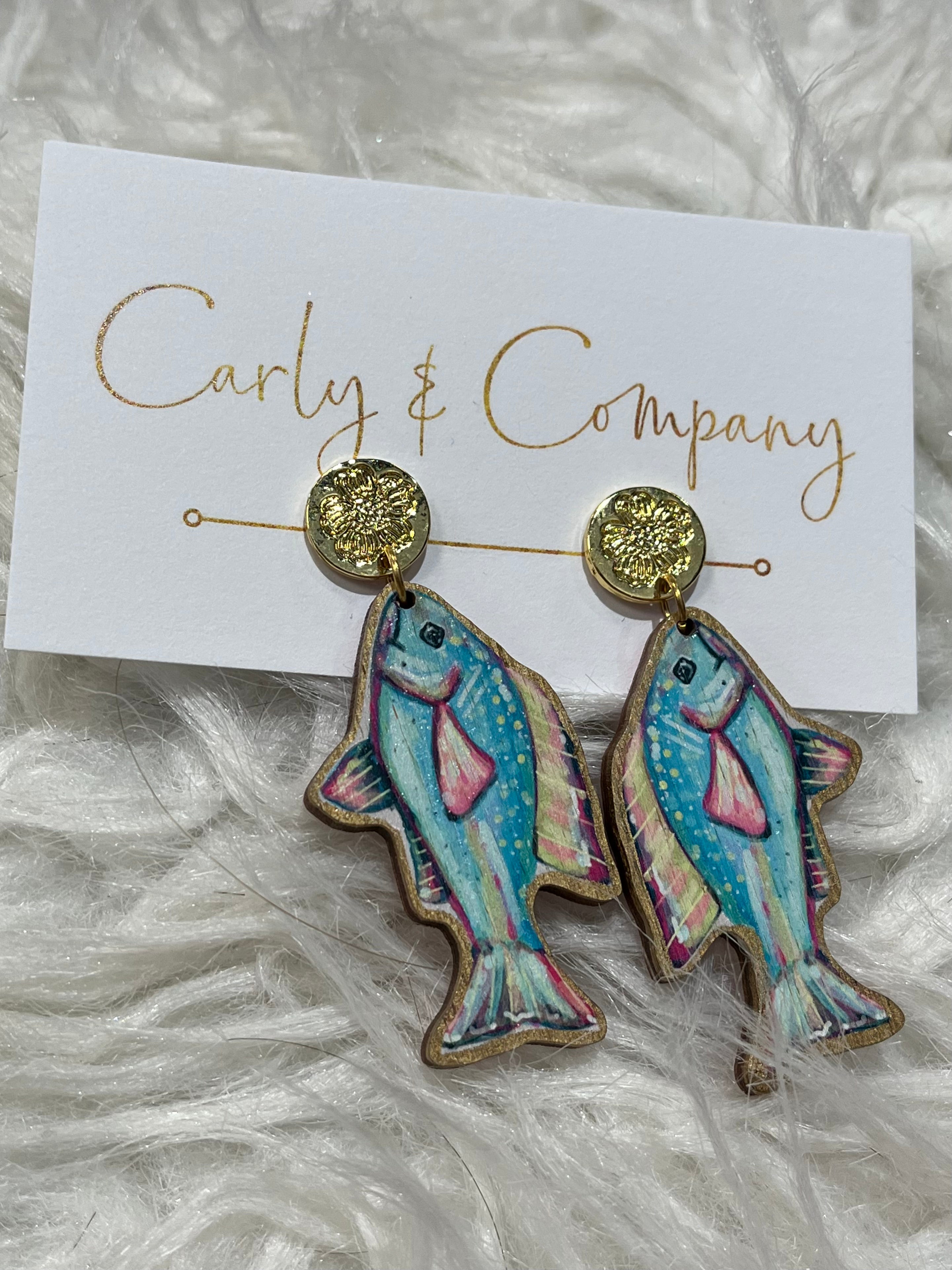 Wooden Fish Dangle