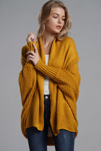 Load image into Gallery viewer, Double Take Dolman Sleeve Open Front Ribbed Trim Longline Cardigan