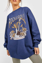 Load image into Gallery viewer, Simply Love Simply Love Full Size ROCK &amp; ROLL WORLD TOUR Graphic Sweatshirt