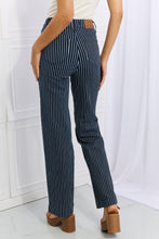 Load image into Gallery viewer, Judy Blue Cassidy Full Size High Waisted Tummy Control Striped Straight Jeans