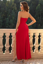 Load image into Gallery viewer, Strapless Split Maxi Dress