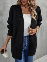 Load image into Gallery viewer, Warm Fall Mixed Knit Open Front Longline Cardigan