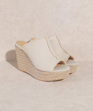 Load image into Gallery viewer, OASIS SOCIETY Bliss   Distressed Linen Wedge