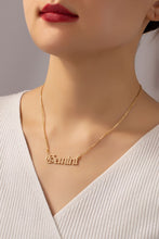 Load image into Gallery viewer, Laser cut zodiac sign pendant necklace