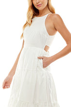 Load image into Gallery viewer, Tiered Halter Midi Dress