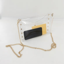 Load image into Gallery viewer, Clear Crossbody Clutch Bag