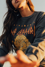 Load image into Gallery viewer, Upcycle Def Leppard Golden Sweater