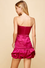Load image into Gallery viewer, Satin Strapless Dress