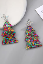Load image into Gallery viewer, Christmas Tree Acrylic Earrings