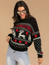 Load image into Gallery viewer, MERRY CHRISTMAS Round Neck Sweater