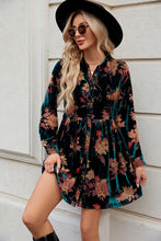 Load image into Gallery viewer, Floral Button Up Collared Neck Shirt Dress