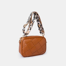 Load image into Gallery viewer, PU Leather Woven Crossbody Bag