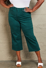 Load image into Gallery viewer, Judy Blue Hailey Full Size Tummy Control High Waisted Cropped Wide Leg Jeans