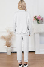 Load image into Gallery viewer, Half Zip Sweatshirt and Drawstring Sweatpants Set