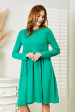 Load image into Gallery viewer, Zenana Full Size Long Sleeve Flare Dress with Pockets