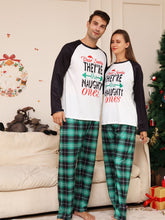 Load image into Gallery viewer, Full Size Graphic Top and Plaid Pants Set