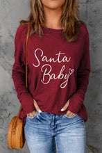 Load image into Gallery viewer, SANTA BABY Graphic Long Sleeve T-Shirt