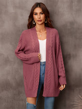 Load image into Gallery viewer, Warm Fall Mixed Knit Open Front Longline Cardigan