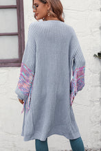 Load image into Gallery viewer, Fringe Sleeve Dropped Shoulder Cardigan