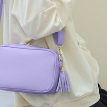 Load image into Gallery viewer, Tassel PU Leather Crossbody Bag