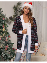 Load image into Gallery viewer, Christmas Open Front Cardigan
