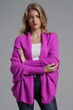 Load image into Gallery viewer, Double Take Dolman Sleeve Open Front Ribbed Trim Longline Cardigan