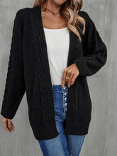 Load image into Gallery viewer, Warm Fall Mixed Knit Open Front Longline Cardigan