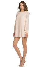 Load image into Gallery viewer, long sleeve shift dress coral
